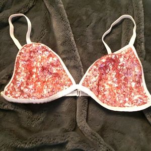 Victoria's Secret pink sequined top
